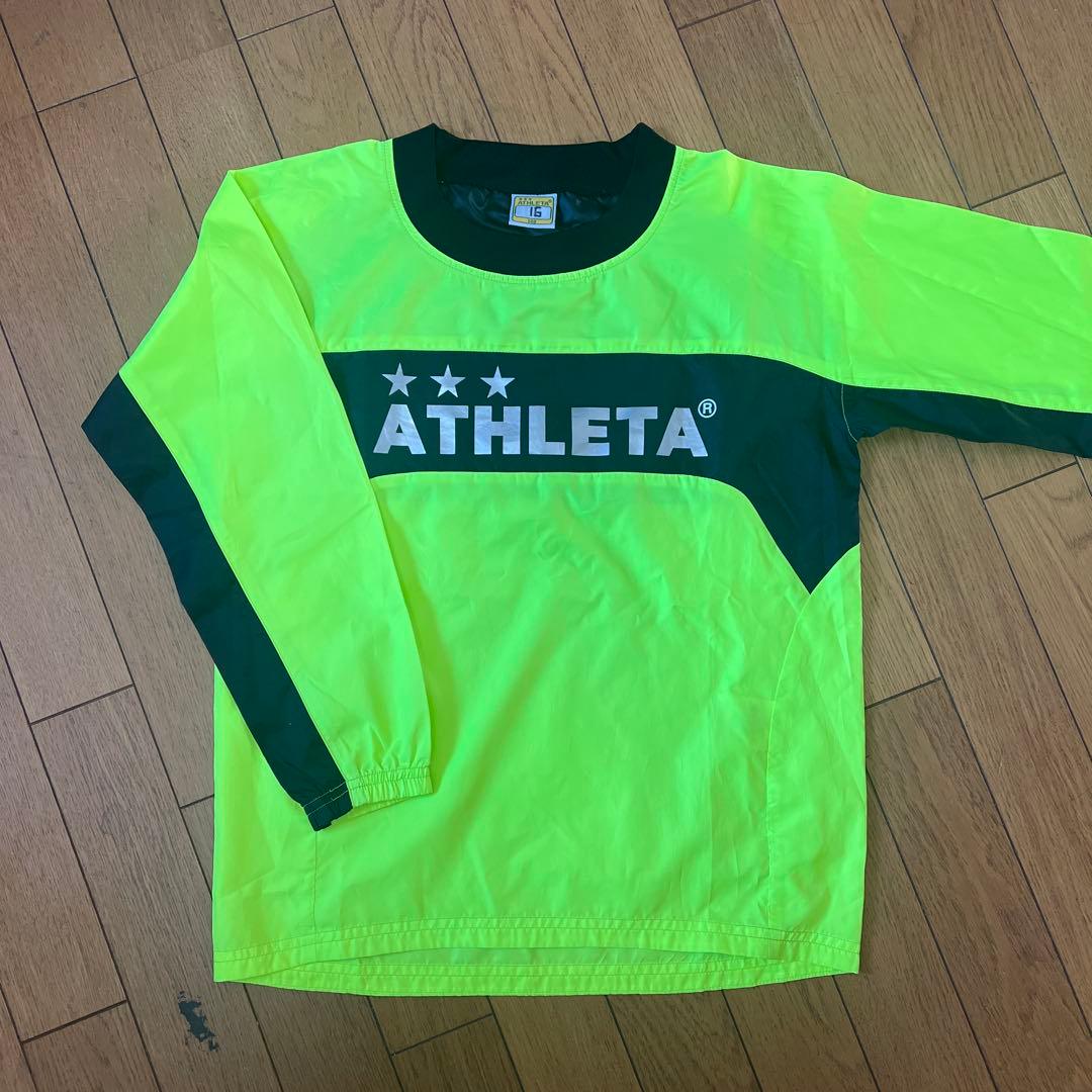 ATHLETA 蛍光イエロー 長袖ピステ 140サイズ サッカー - メルカリ