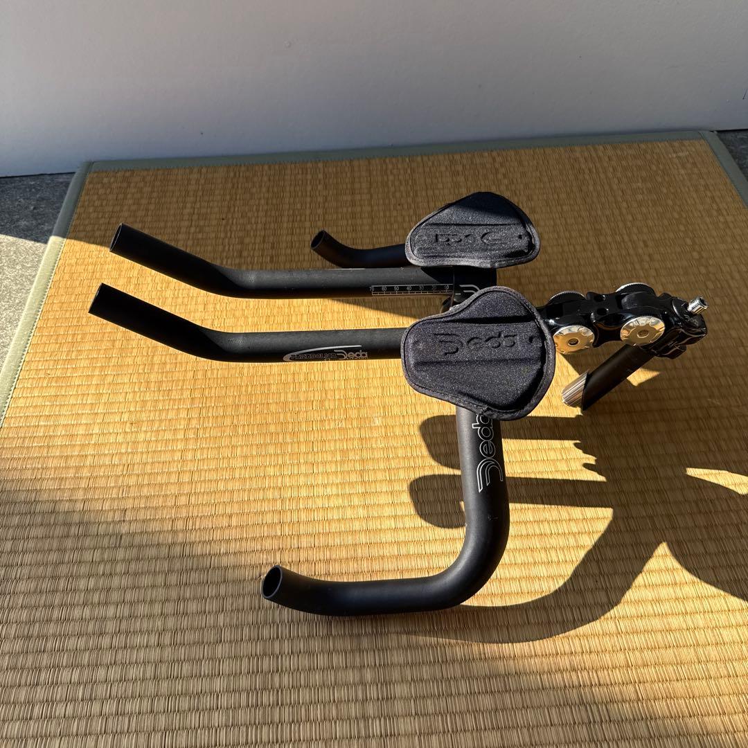 DEDA パラボリカDHバー エアロバー アームレスト付とOVALの可変式ステム DEDA パラボリカDHバー エアロバー アームレスト付とOVALの可変式