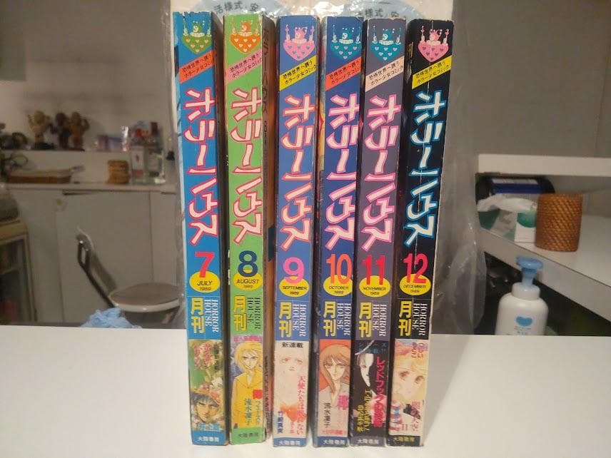 廃版☆レトロ☆1989年 幽霊 心霊 恐怖 少女漫画 雑誌 ホラーハウス 6冊