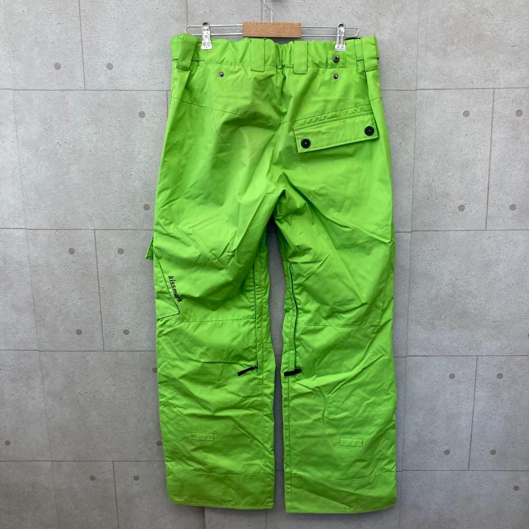 kissmark キスマーク スノーボードウェア パンツ メンズ L 黄緑
