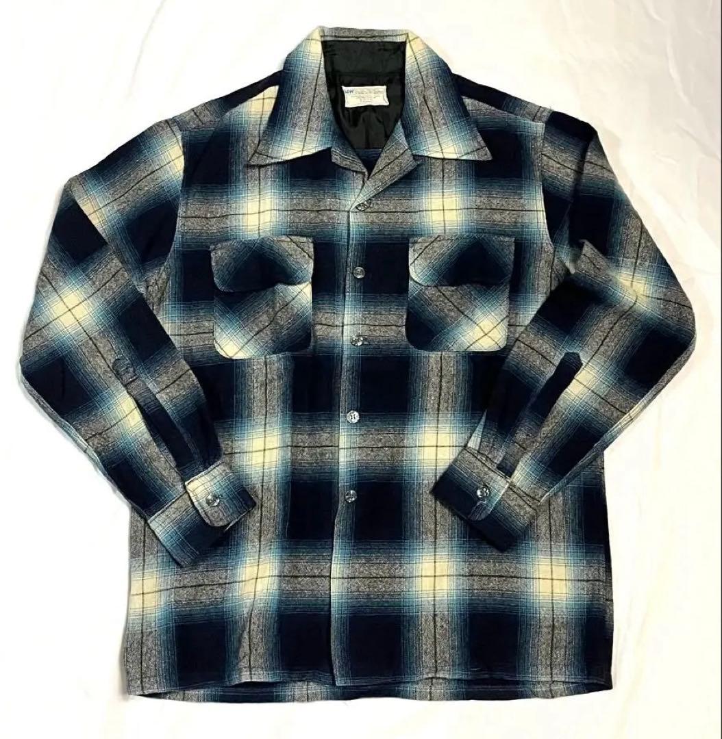 jc penny ウールシャツ オンブレ 70s - メルカリ