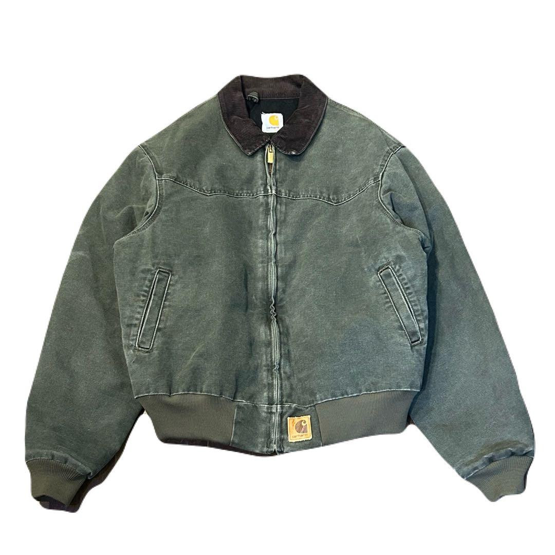 超希少 Carhartt サンタフェジャケット J14MOS モスグリーン 古着