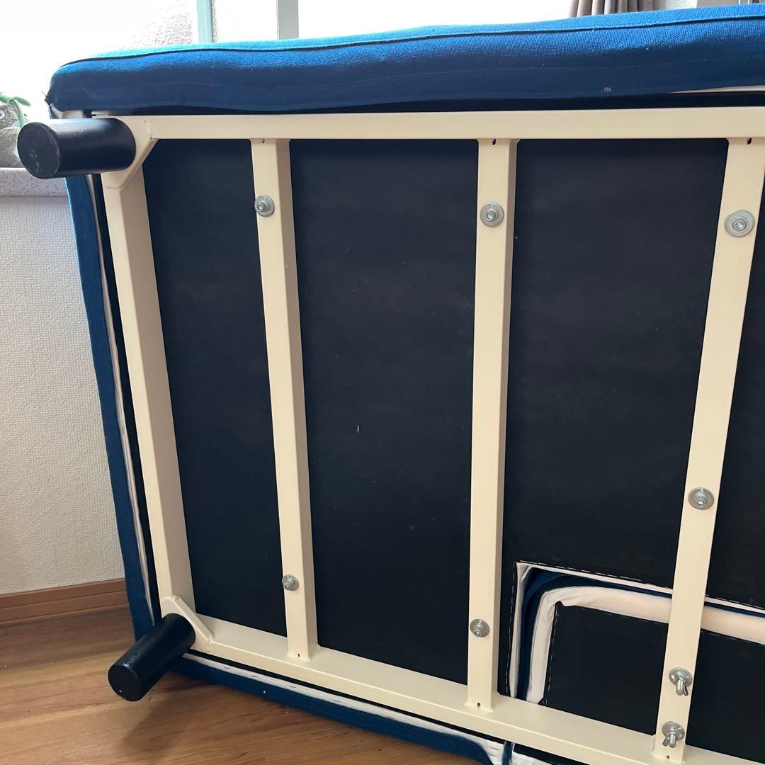 無印良品希少ネイビーブルー ソファー