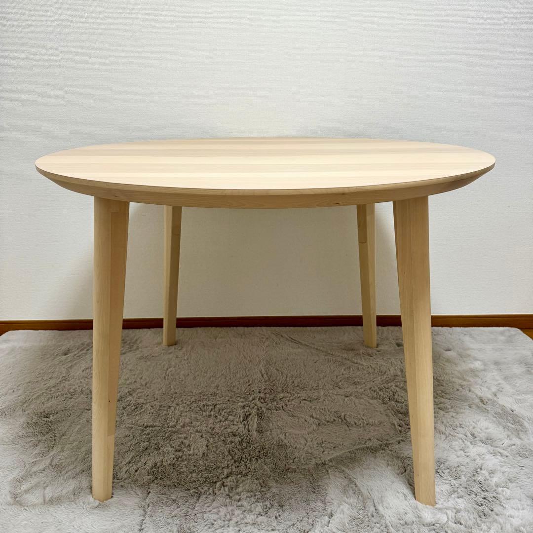 極美品】IKEA リーサボー LISABO 丸テーブル ダイニング - メルカリ