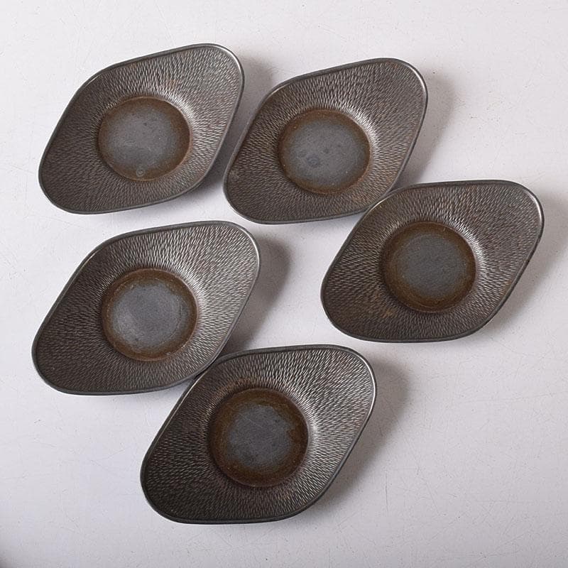 煎茶道具 壱輝作 古錫 茶托 5客 C 7765 - メルカリ