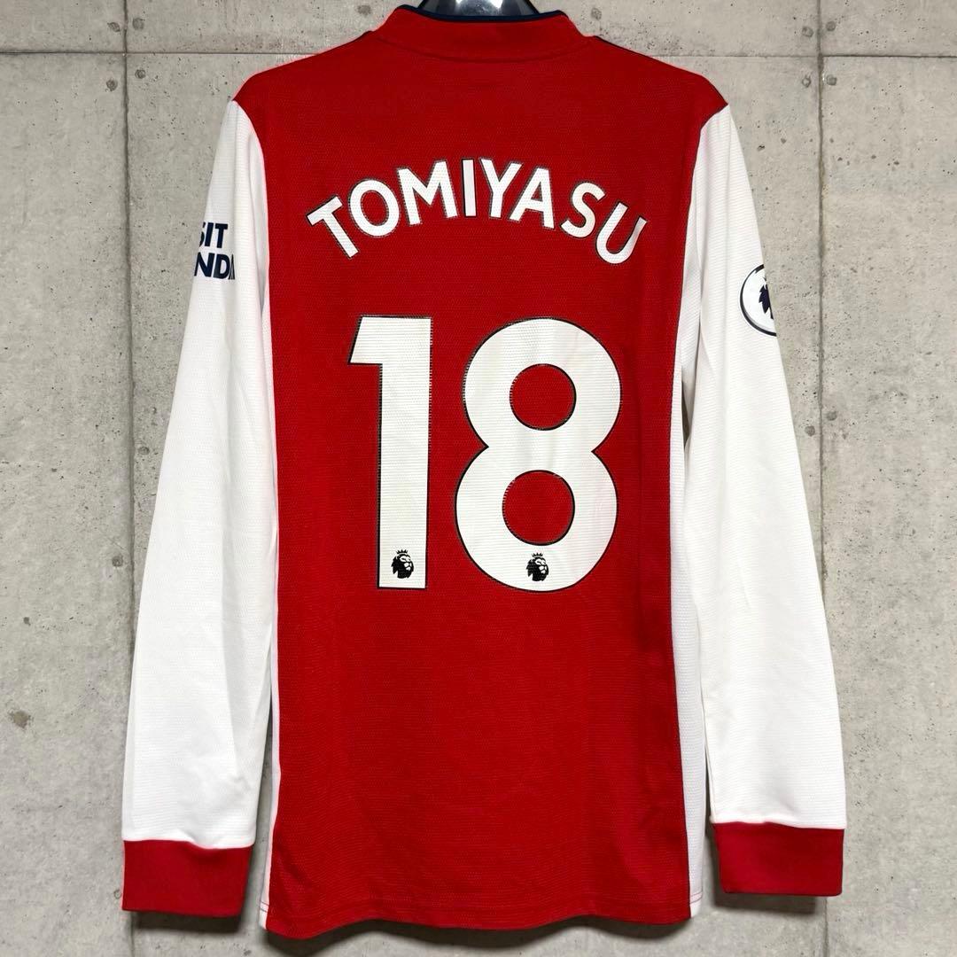 【美品！】21/22 アーセナルFC ♯18冨安健洋【Mサイズ】ホーム 長袖 adidas アーセナル 24/25 ユニフォーム ホーム 半袖 レプリカ #18.冨安