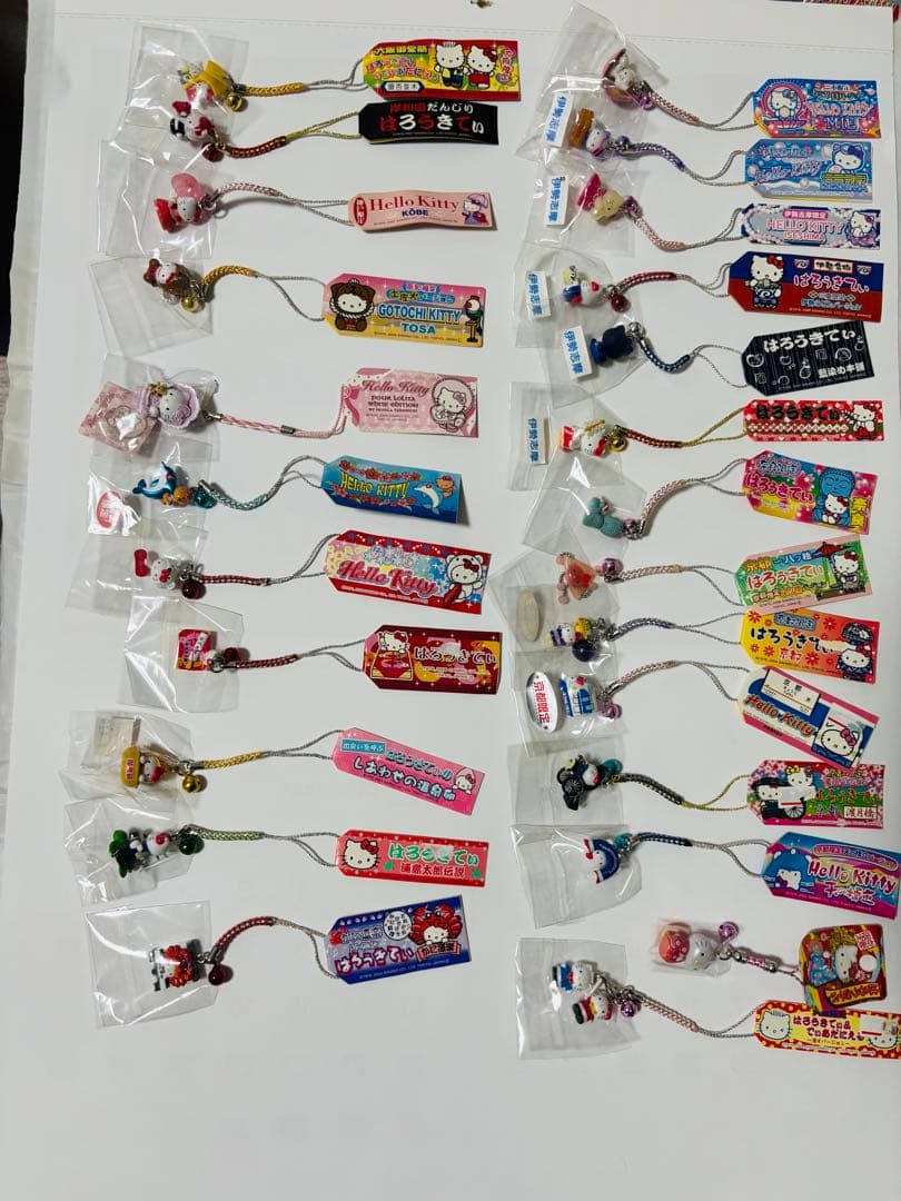ハローキティ　ご当地キティ　ストラップ　208個セット売り　根付け
