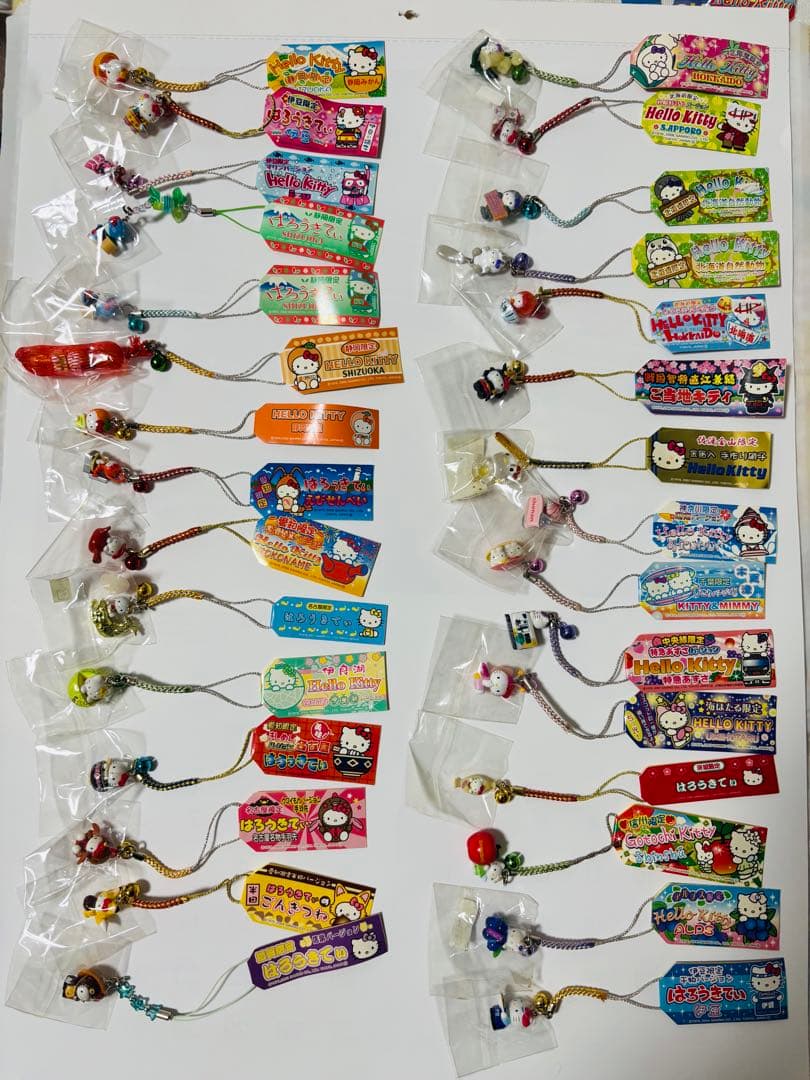 ハローキティ　ご当地キティ　ストラップ　208個セット売り　根付け