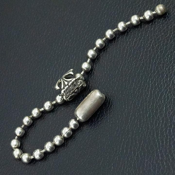 ビルウォールレザー ラージボールブレスレット