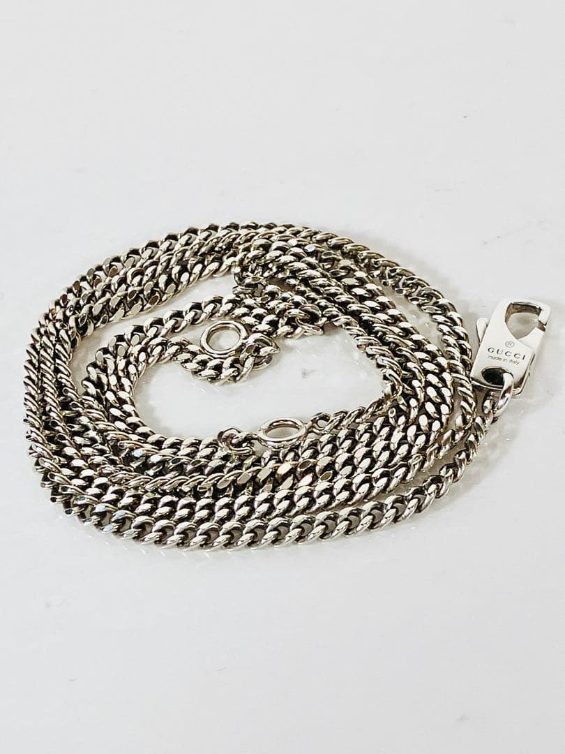 超美品】GUCCI 喜平チェーン ネックレス 男女兼用 SV925 2.5ミリ