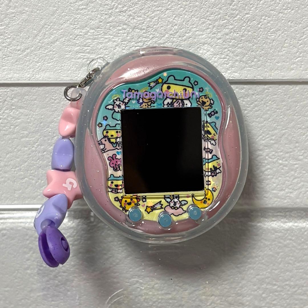 たまごっちユニ　エンジェルフェスティバル　クリアケース　チャーム　スキンカスタム