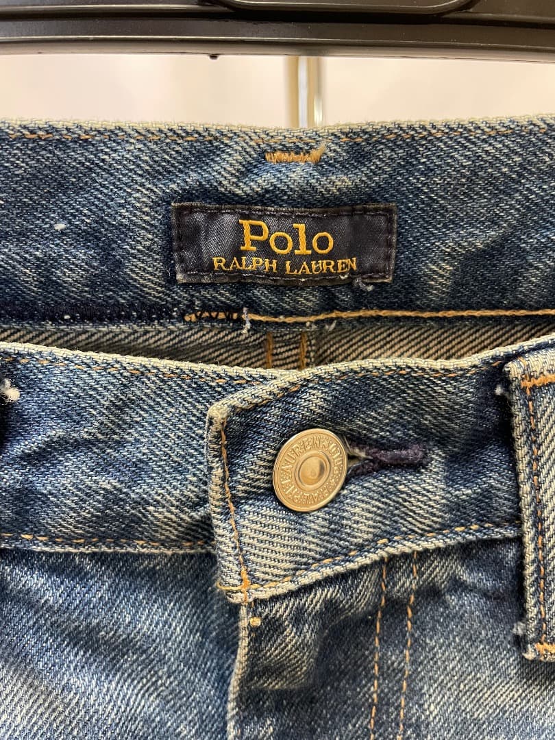 Polo Ralph Lauren ダメージ加工ストレートデニム - メルカリ
