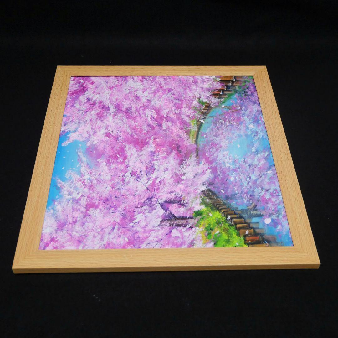 油絵 油彩 油彩画 絵画 絵【さくらロード】 - メルカリ