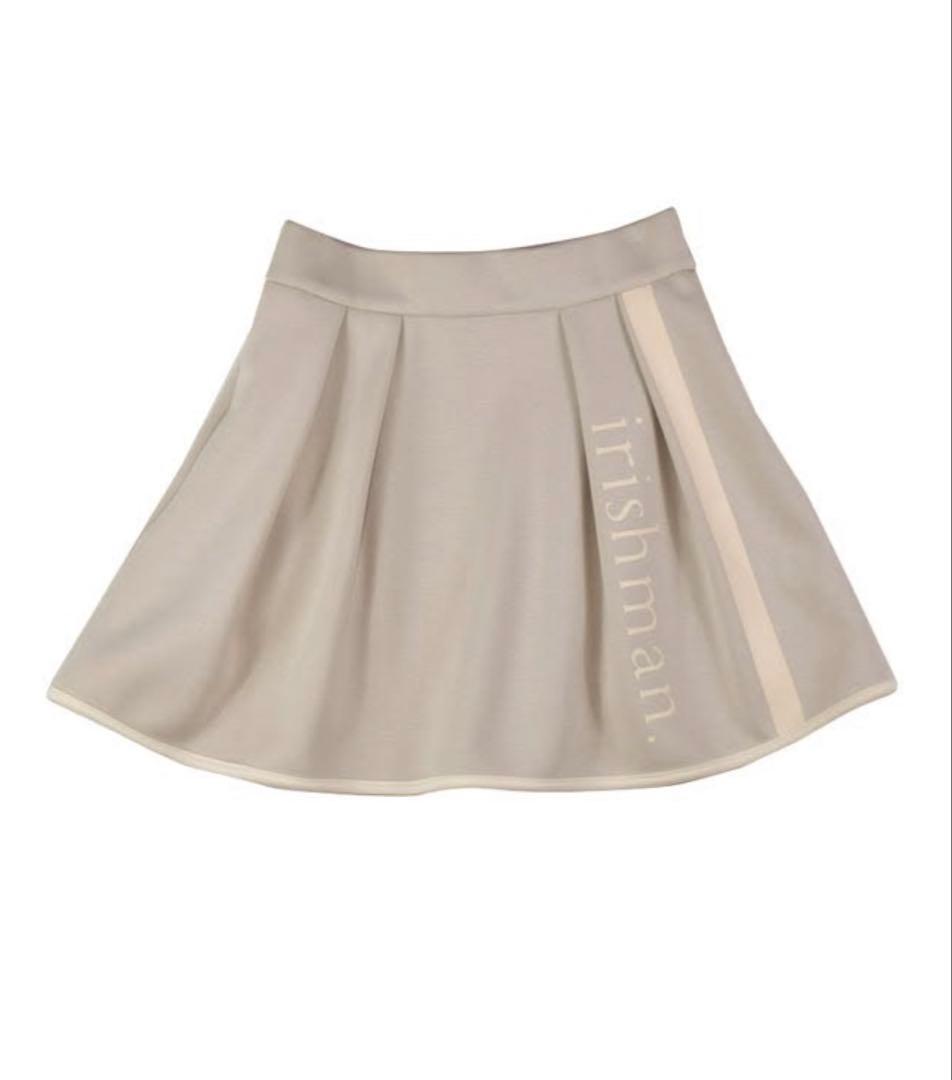 irishman フレアスカート piping tuck flare skirt / パイピングタックフレアスカート（LADIES