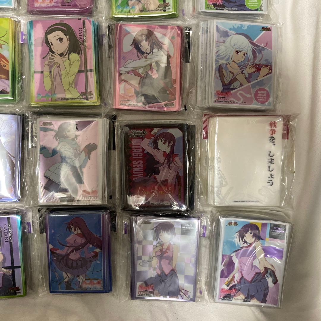 物語シリーズ スリーブ 37セット 化物語 偽物語 戦場ヶ原ひたぎ 忍野忍