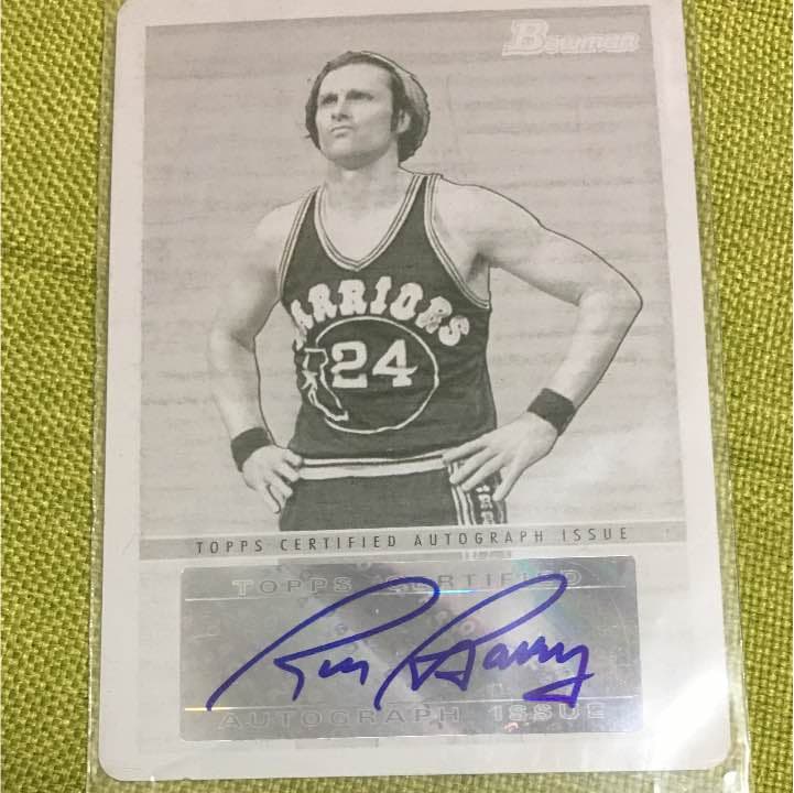 NBA リック バリー 1 of 1 auto 一枚限定　ワンオブワン　1/1 🏆 8x NBA All-Star 🏆 1975年のNBAチャンピオン 🏆 NBA 75th