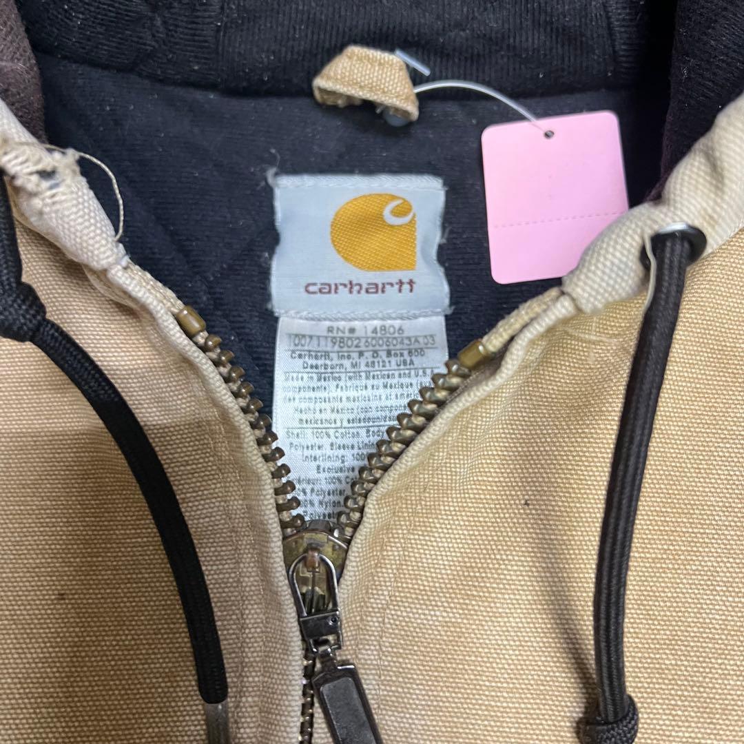 90s Carhartt カーハート ダックアクティブジャケット ベージュ ボロ