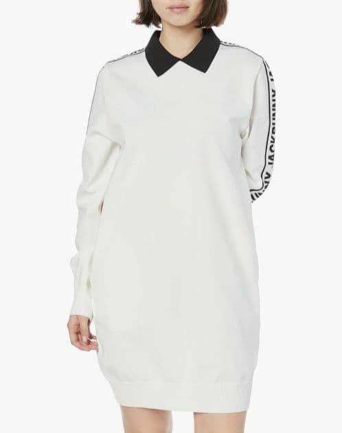 再再再値下げ新品 ジャックバニー ニットワンピース1 白×黒 定価18700