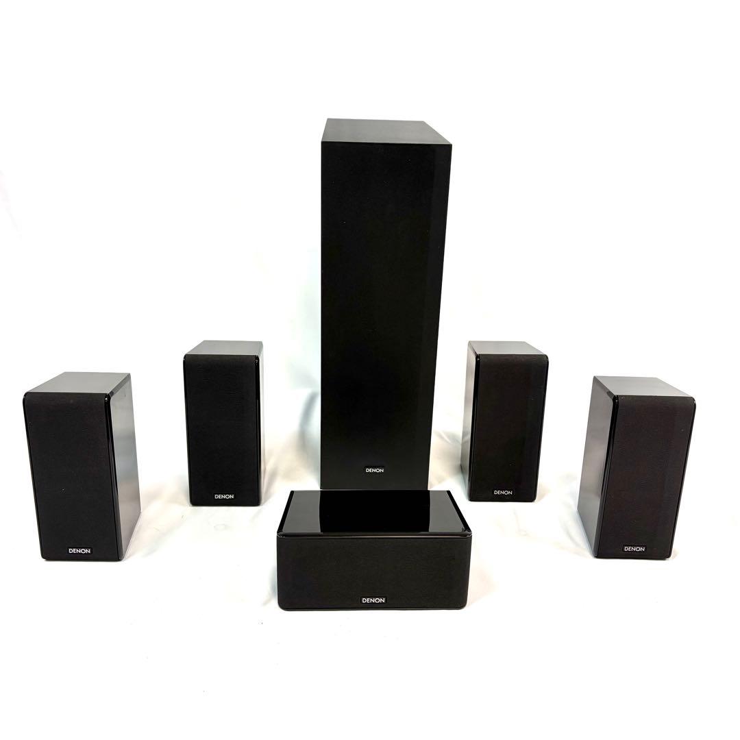 DENON 5.1ch サラウンドスピーカーセット　ピアノブラック塗装