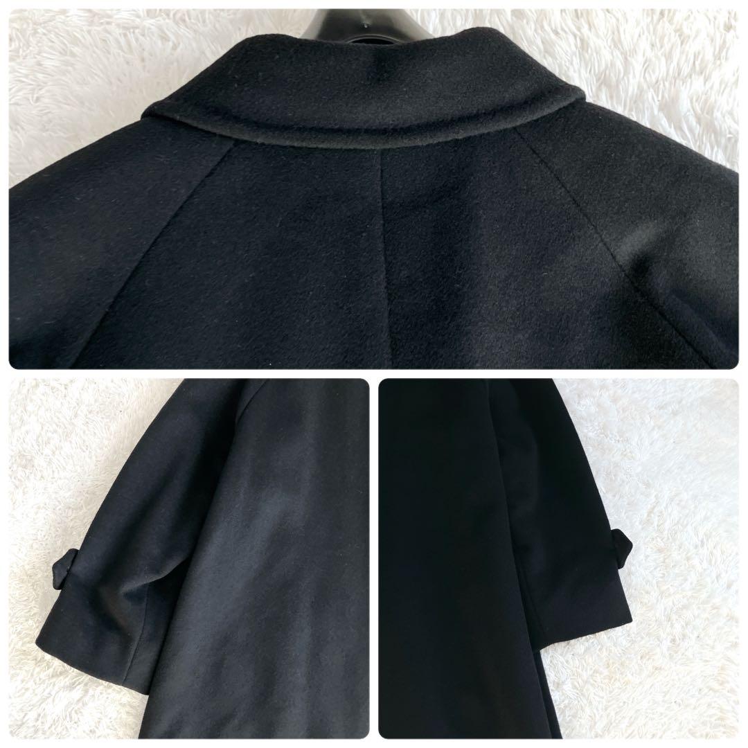 錦糸カシミヤ100✨バーバリーズ ステンカラーコート ロング シャドー