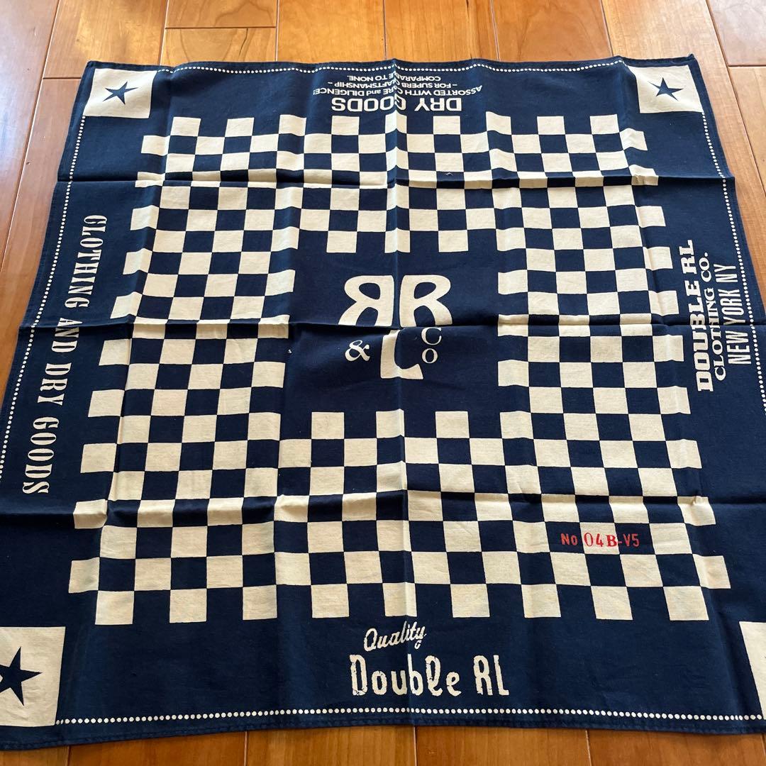 DOUBLE RL SUPPLY バンダナ ネイビー チェック ドット3枚セット - メルカリ