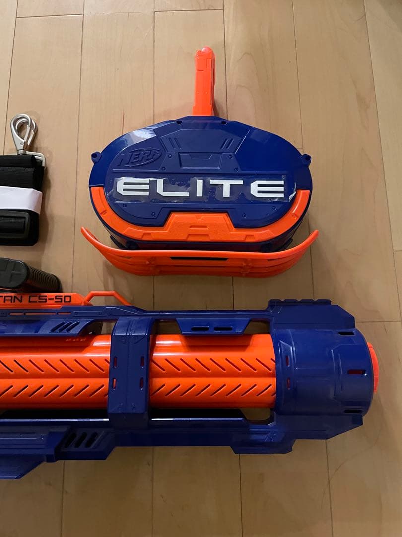 NERF】ナーフ エリート タイタン CS-50 ストラップ、ドラム付属 - メルカリ