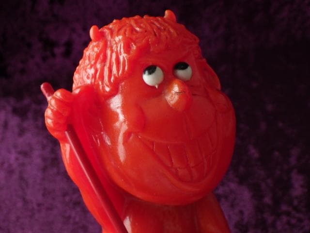 限定値下】レア【1971年】レッドデビル アメリカ製 メッセージドール