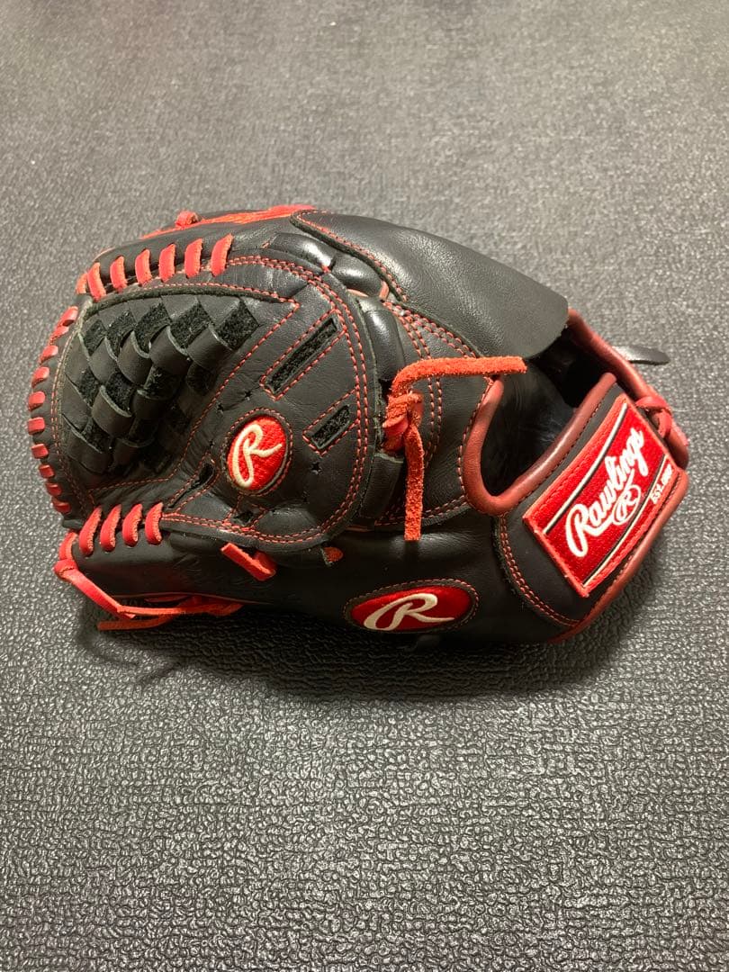 ローリングス　グローブ　軟式　左投げ　投手用　黒赤　メジャー　野球　グラブ 楽天市場】ローリングス グローブ Rawlings 軟式 HOH METALLIC 投手用