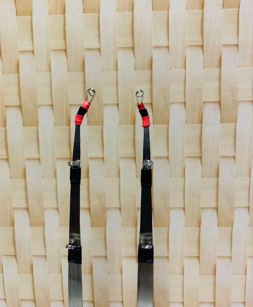 ワカサギステンレス穂先 右手用 左手用2セット 全長約235ミリ