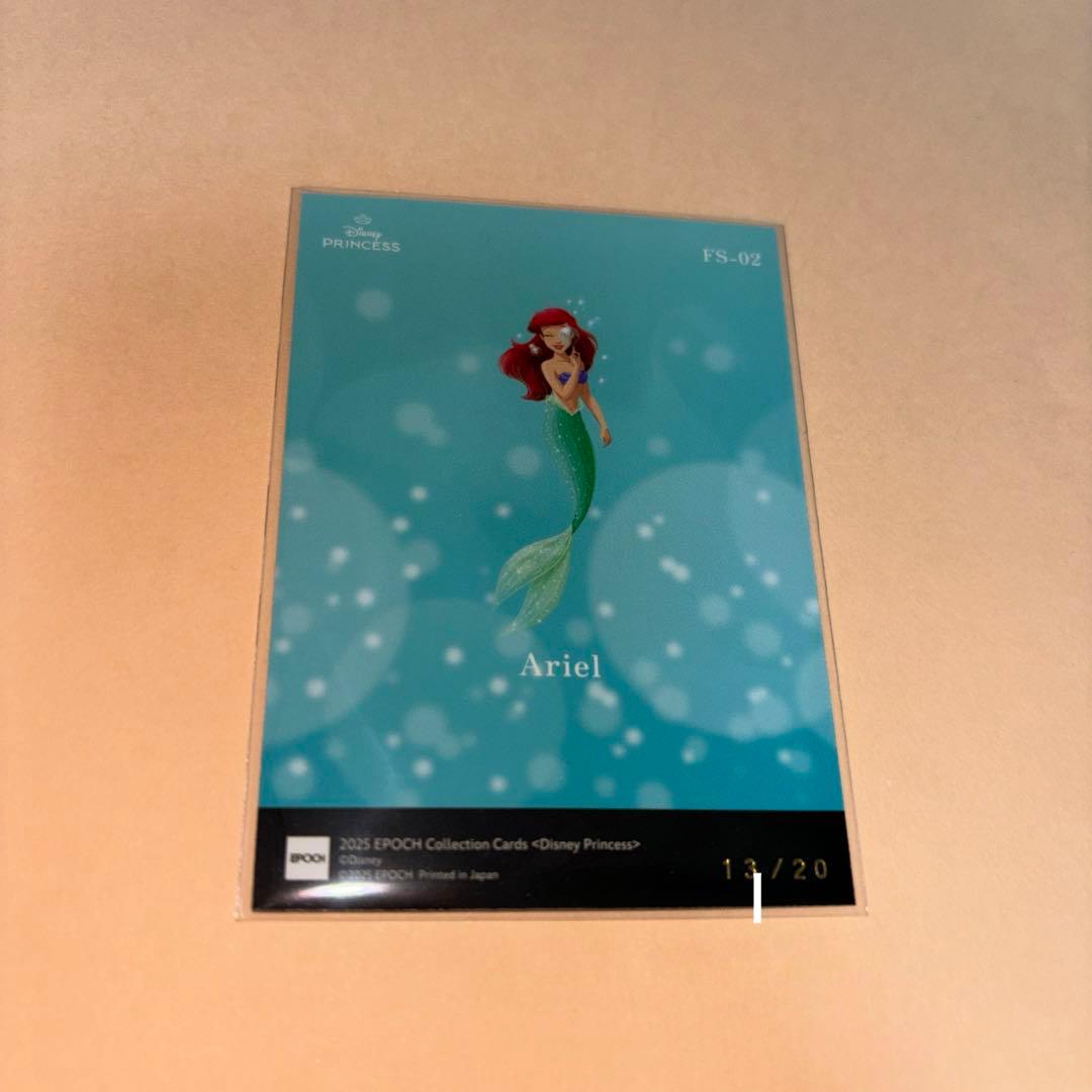 EPOCH ディズニープリンセス カード アリエル シリアルナンバー サイン