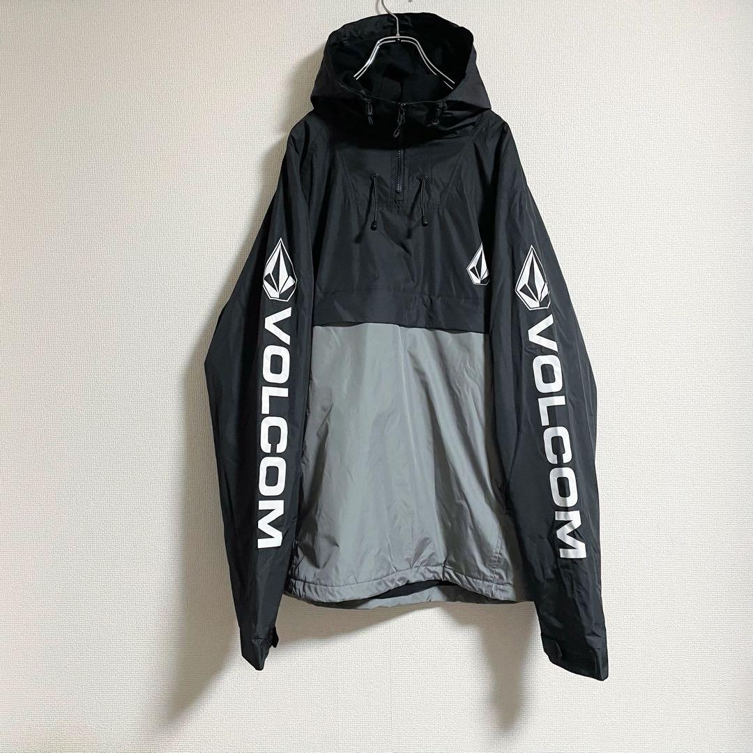 美品　VOLCOM フード付きスノーボードウェア　ブラック/グレー　サイズL VOLCOM（ボルコム） 25-26 VOLCOM/ボルコム L GORE-TEX jacket メンズ