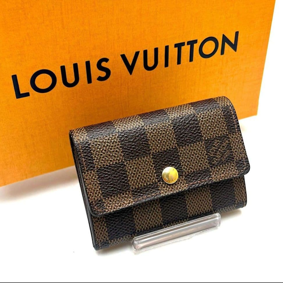専用‼️超美品‼️ ルイヴィトン ダミエ ケース ポルトモネプラ エベヌ 楽天市場】【中古】 ルイヴィトン ダミエ ポルトモネロザリ ミニ財布