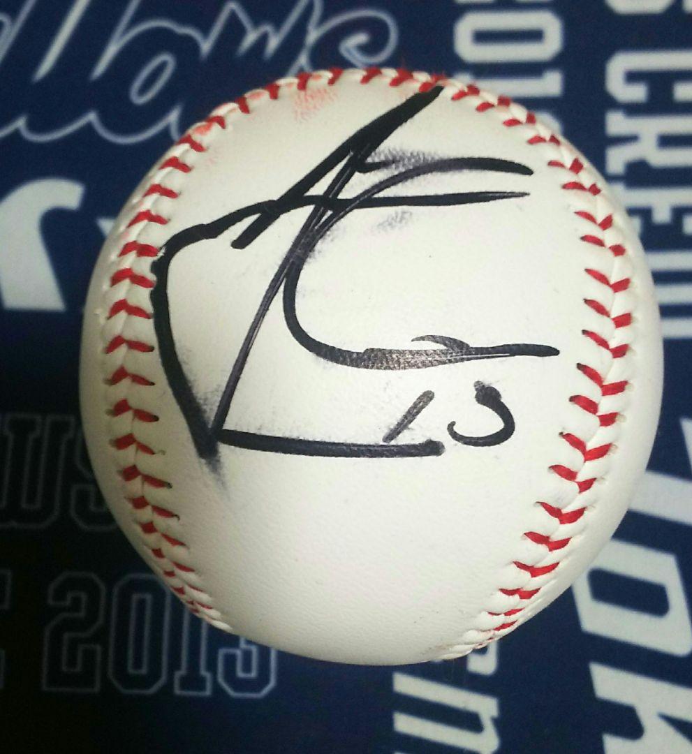 ヤクルトスワローズ 13 オスナ 直筆サインボール 投げ入れ 開幕戦