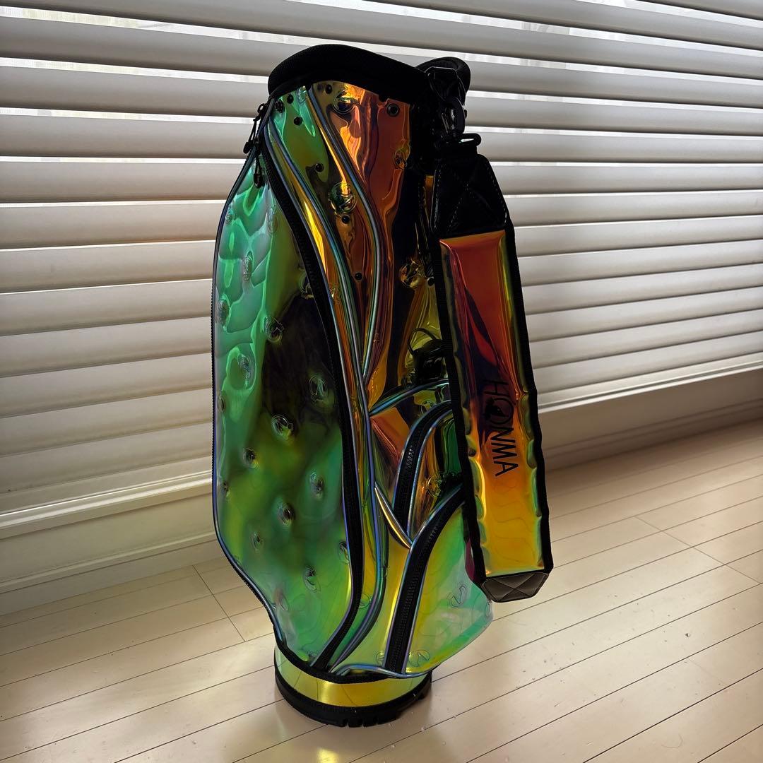 本間　ホンマ　スケルトン オーロラ　キャディバッグ　3.7kg 22cm【希少】