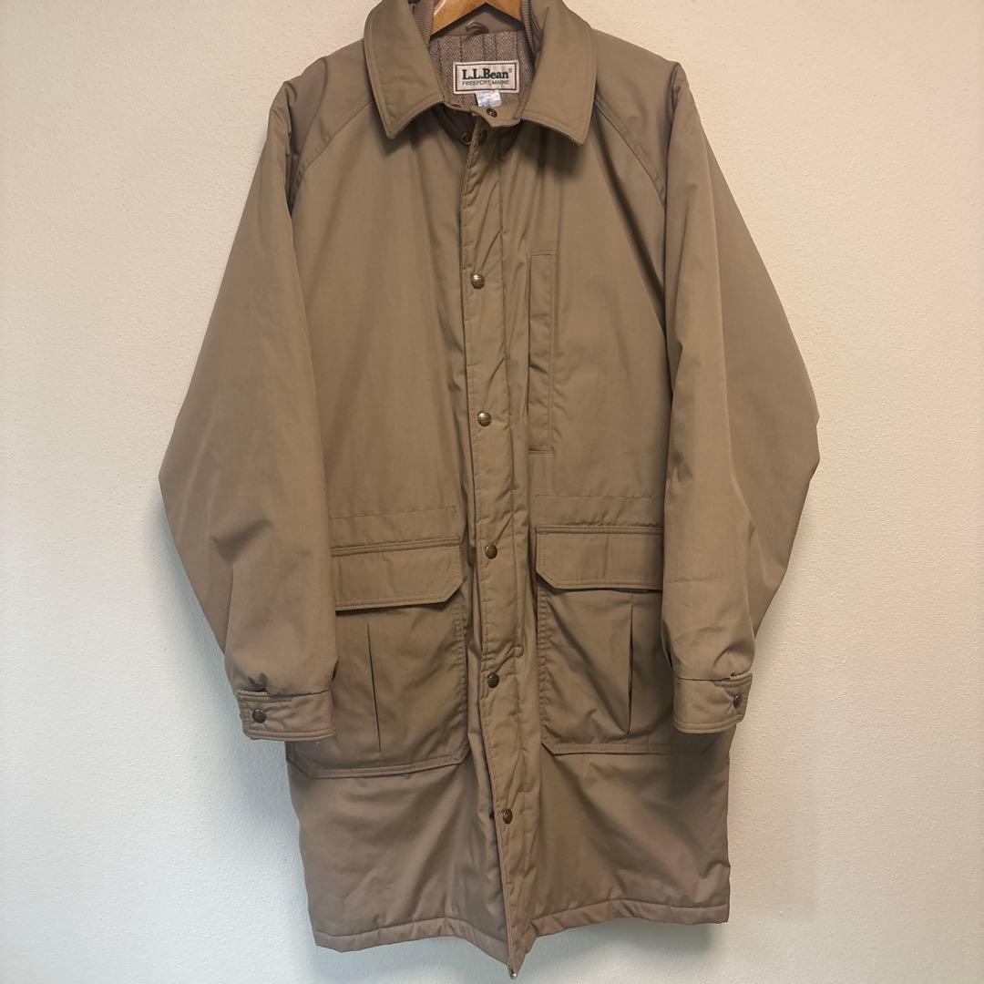 L.L.BEAN ストームコート　ベージュ　L ジャケット　USA ウール