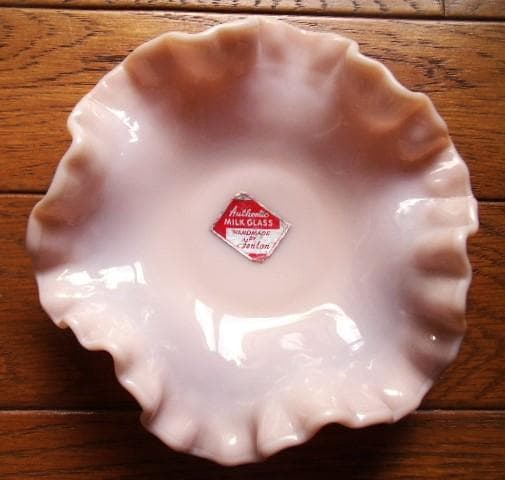 アメリカ製 フェントン社 ホブネイルガラスナッピーボウル レアカラー