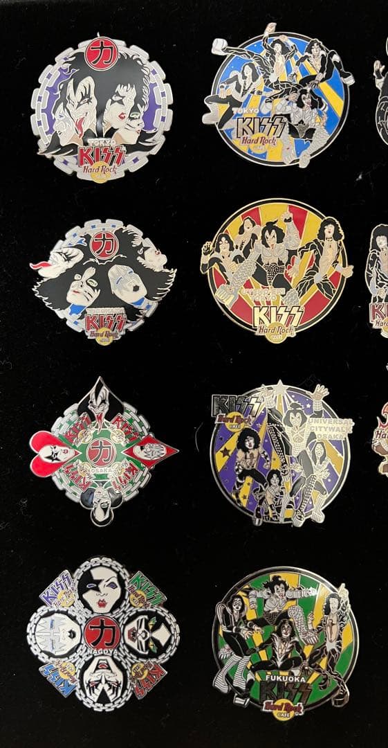 KISS 【HARD ROCK CAFE】 ピンバッジ 31個セット