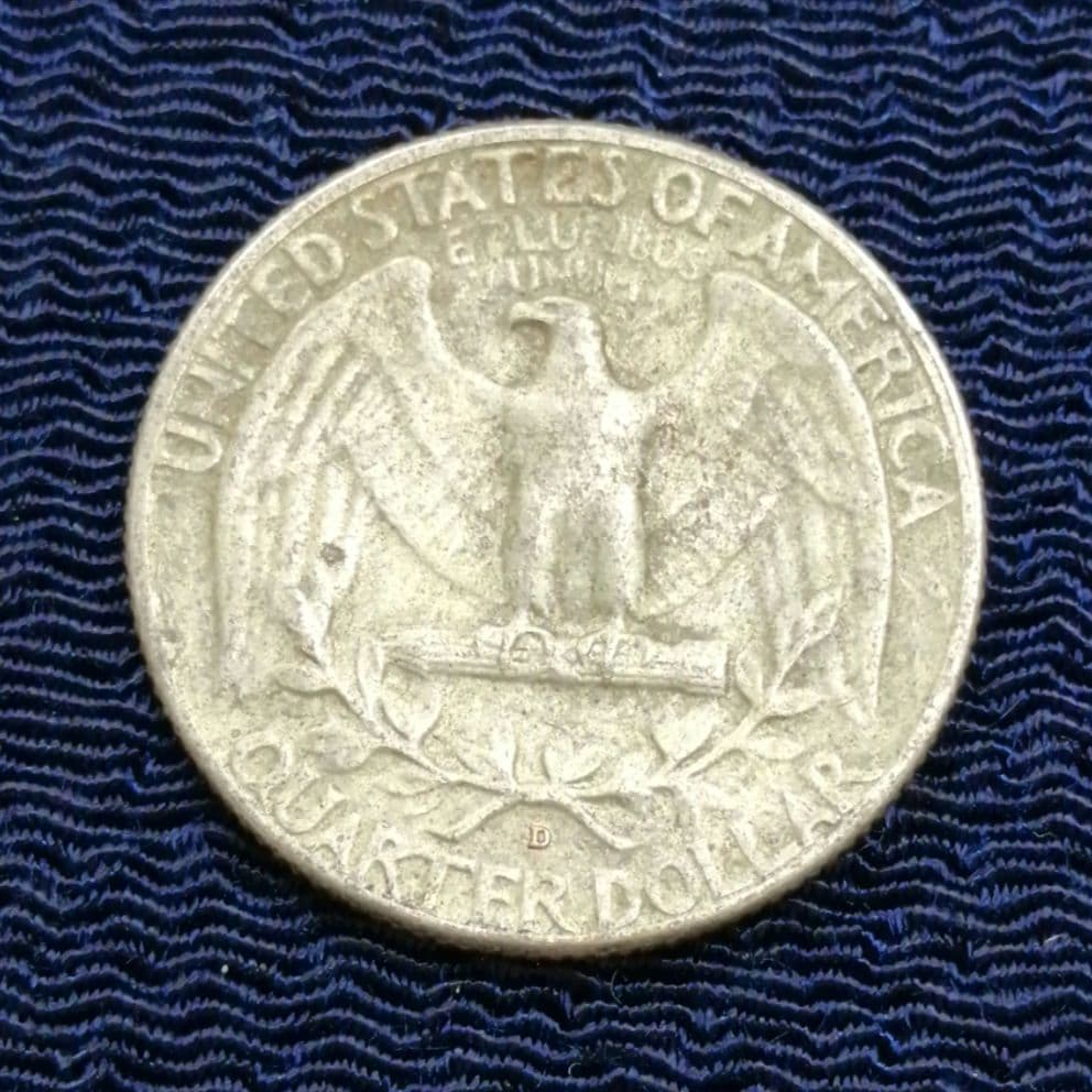 アメリカの銀貨✨クォーターダラー25セント/1964年 - メルカリ