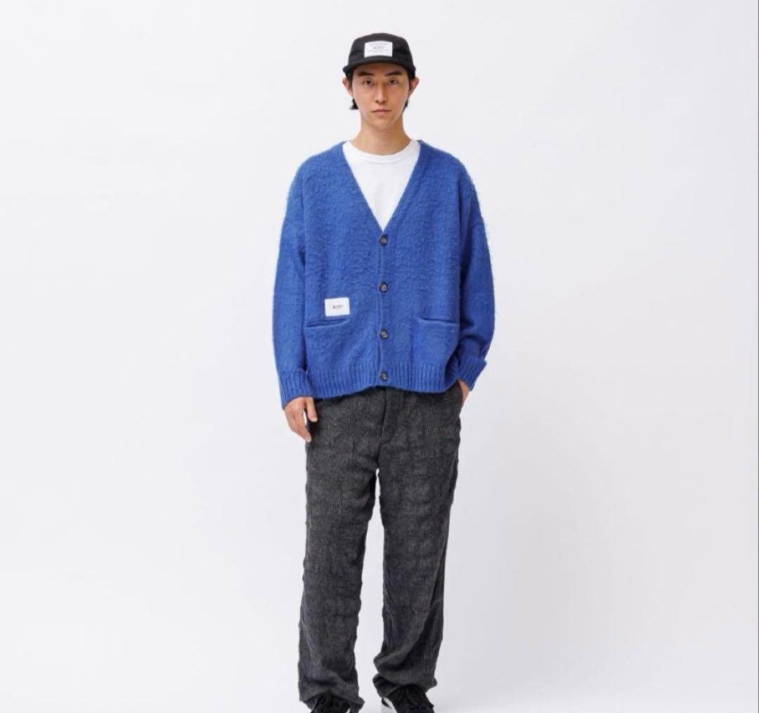 新品 WTAPS カーディガン ブルー　Lサイズ　palmer ダブルタップス 中古・古着通販】WTAPS (ダブルタップス) PALMER SWEATER ACRYLIC