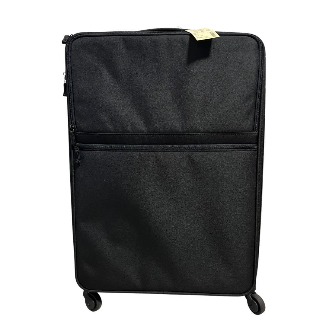 新品 無印良品 半分の厚みで収納できるソフトキャリーケース 大型 63L