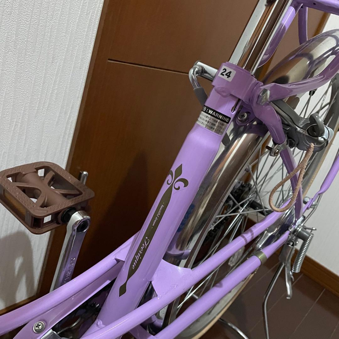 asahi 自転車 子供 紫 パープル フェリークJr. BAA240HD-K - メルカリ