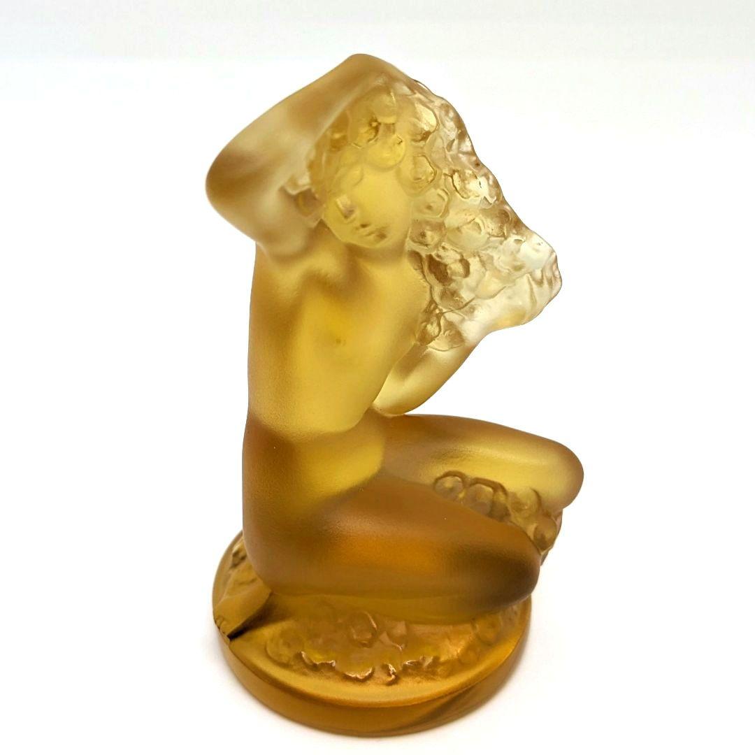 ラリック フロレアル 裸婦像 アンバー 琥珀 ヴィンテージ 美品 フィギュリン