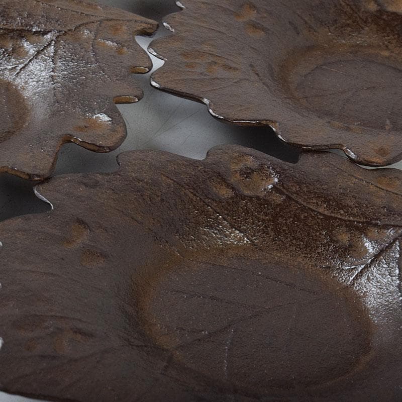 南部鉄器 釜師 鈴木盛久作 木の葉茶托 五客 共箱 V R9095 - メルカリ