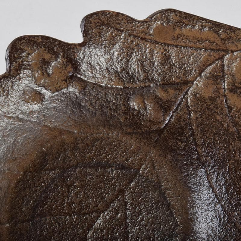 南部鉄器 釜師 鈴木盛久作 木の葉茶托 五客 共箱 V R9095 - メルカリ