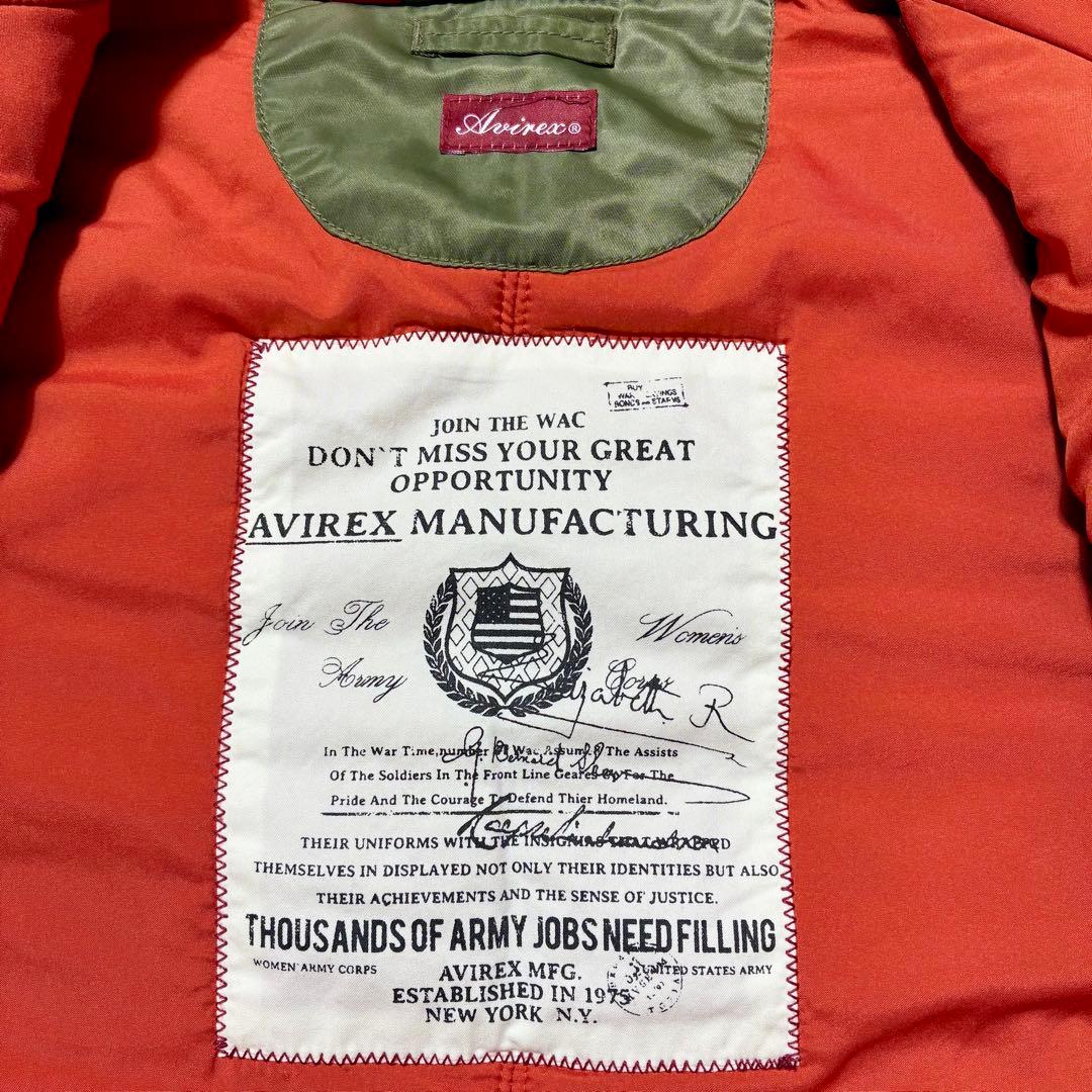 に*こ様 美品✨AVIREX N-2B フライトジャケット ベスト カーキ M