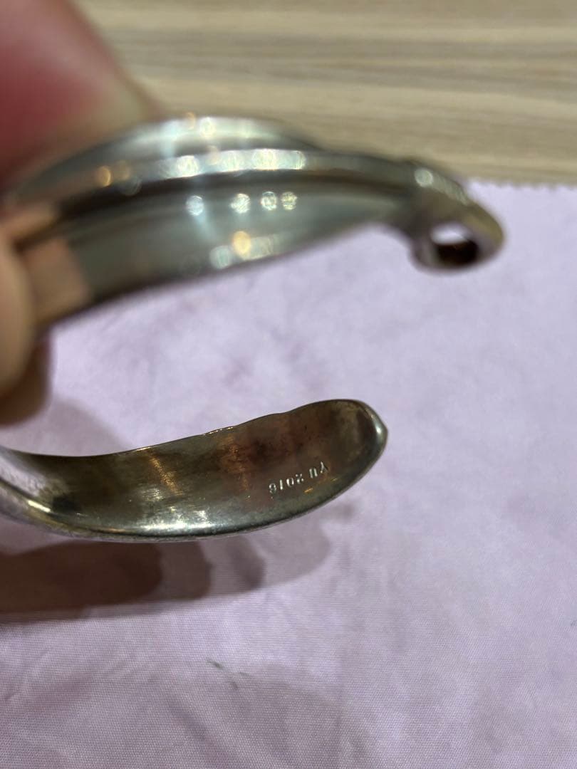 Moto leather 本池秀夫/シルバーフェザーバングル - メルカリ