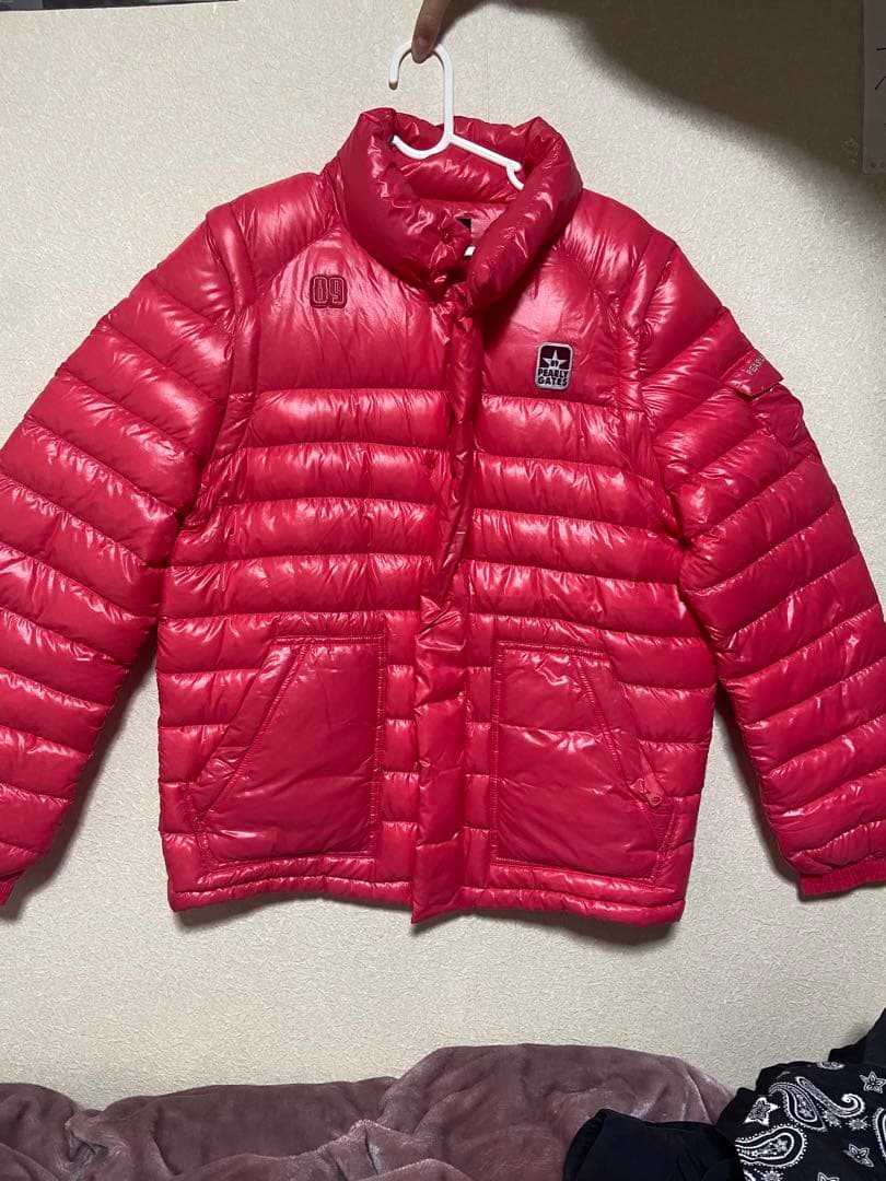 PEARLY GATES ダウンジャケット 赤 サイズ5 - メルカリ