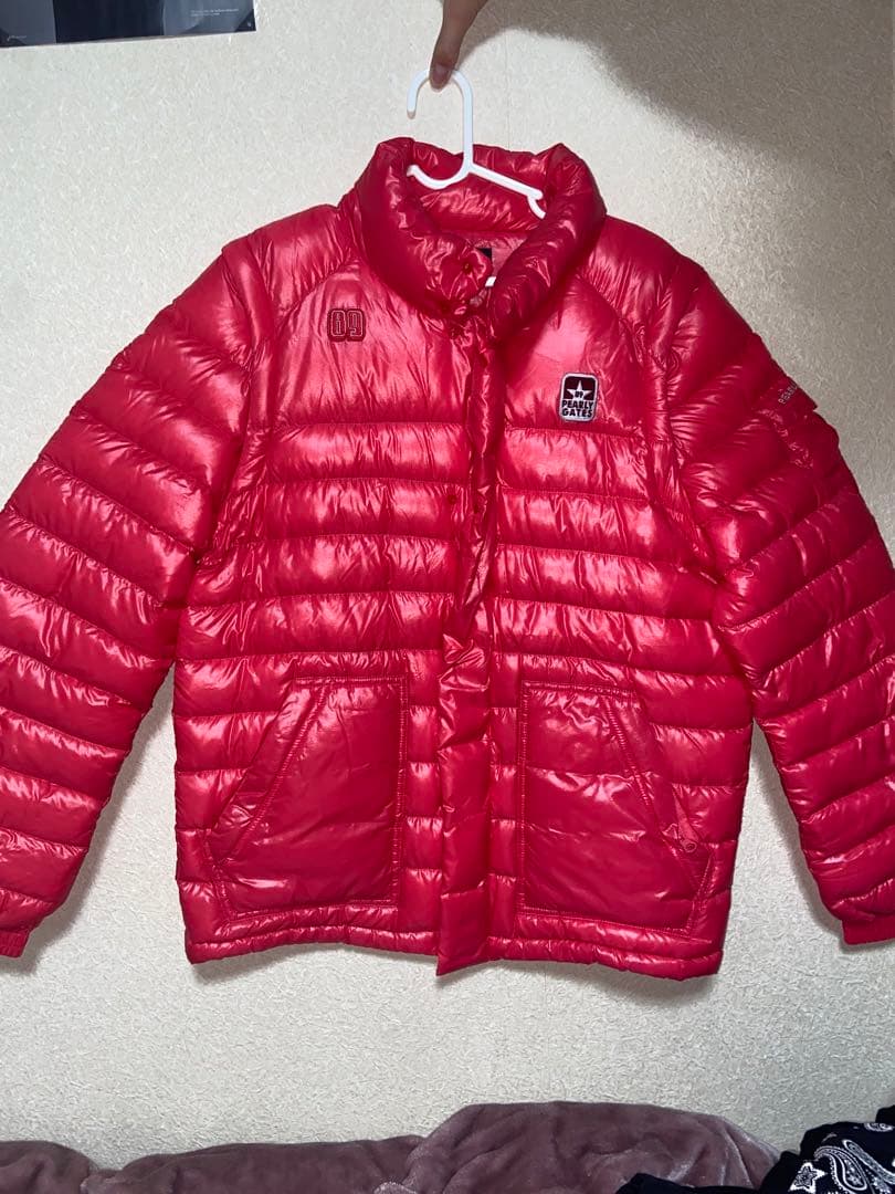 PEARLY GATES ダウンジャケット 赤 サイズ5 - メルカリ
