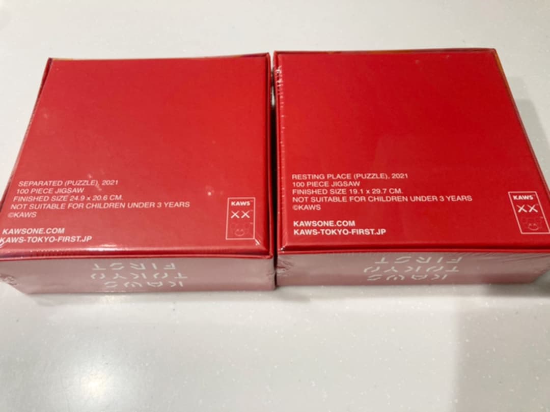 KAWS TOKYO FIRST開催記念グッズ ジグソーパズル100ピース2種