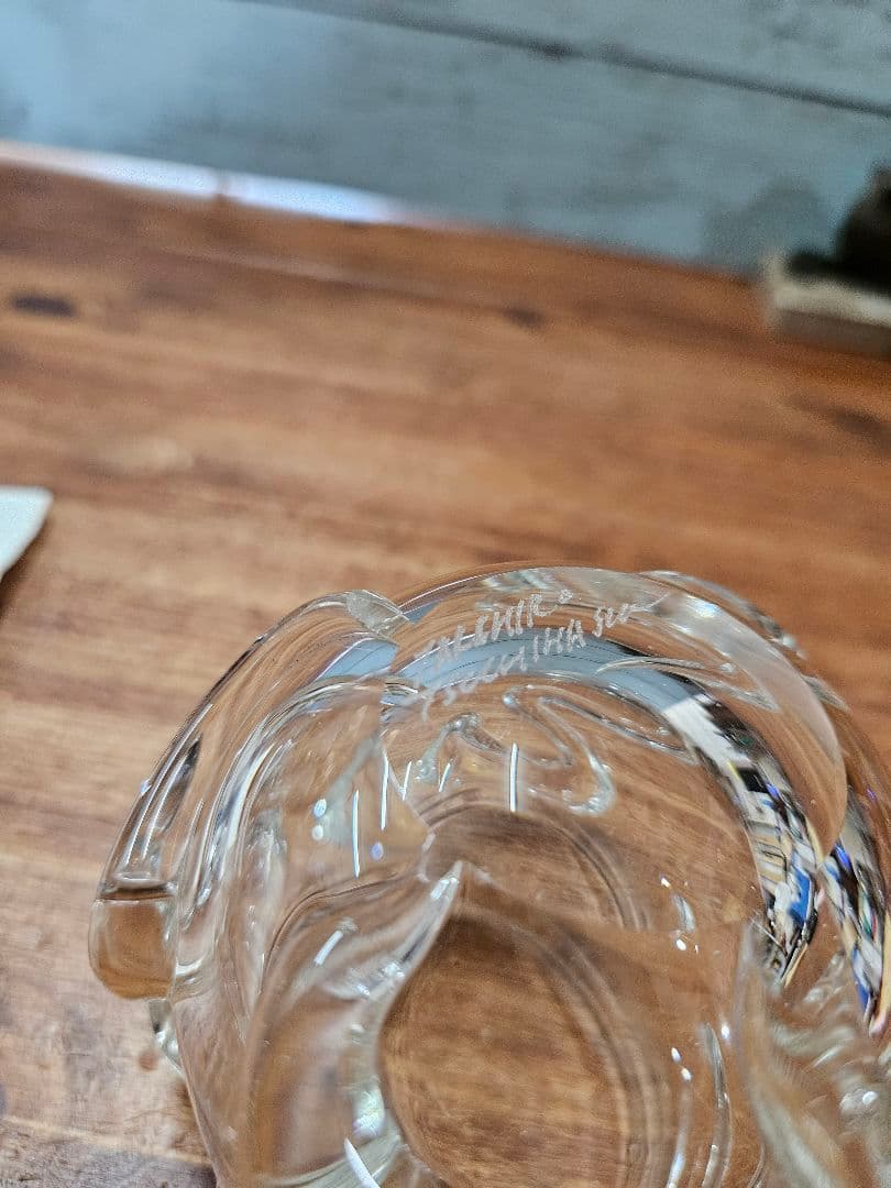 土橋隆弘 作 クリスタルガラス ロックグラス タンブラー 花器  4